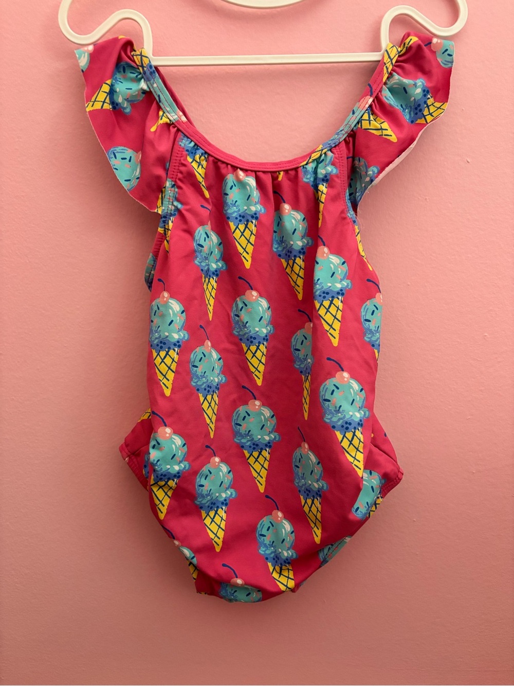 Hatley Pink and Blue Toddler Swim Top - 18-24M